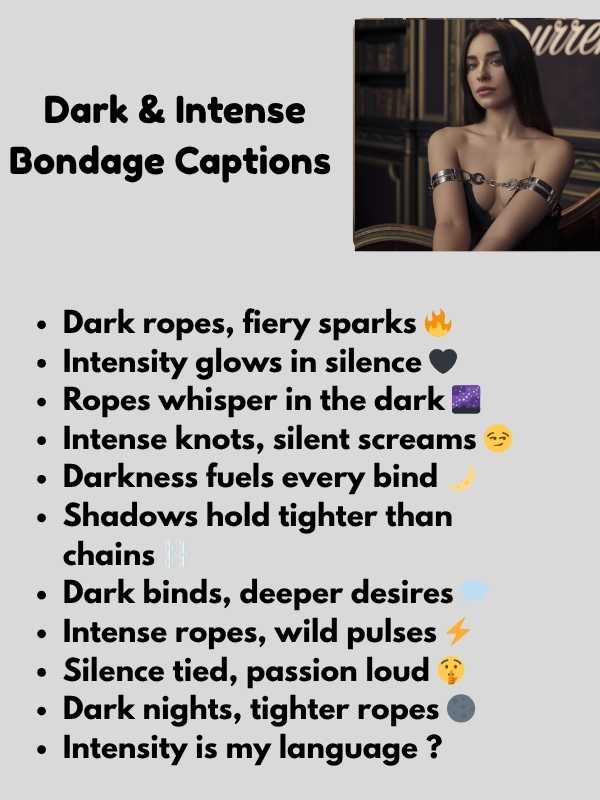 Dark & Intense Bondage Captions