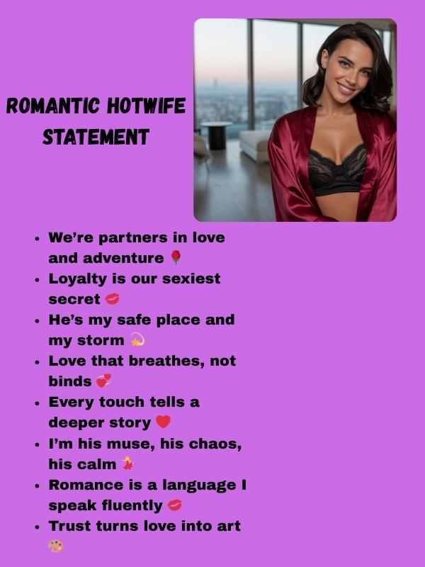 Romantic Hotwife Statement