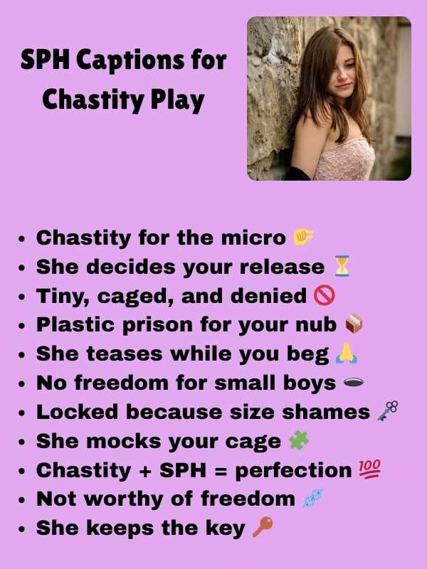 SPH Captions for Chastity Play